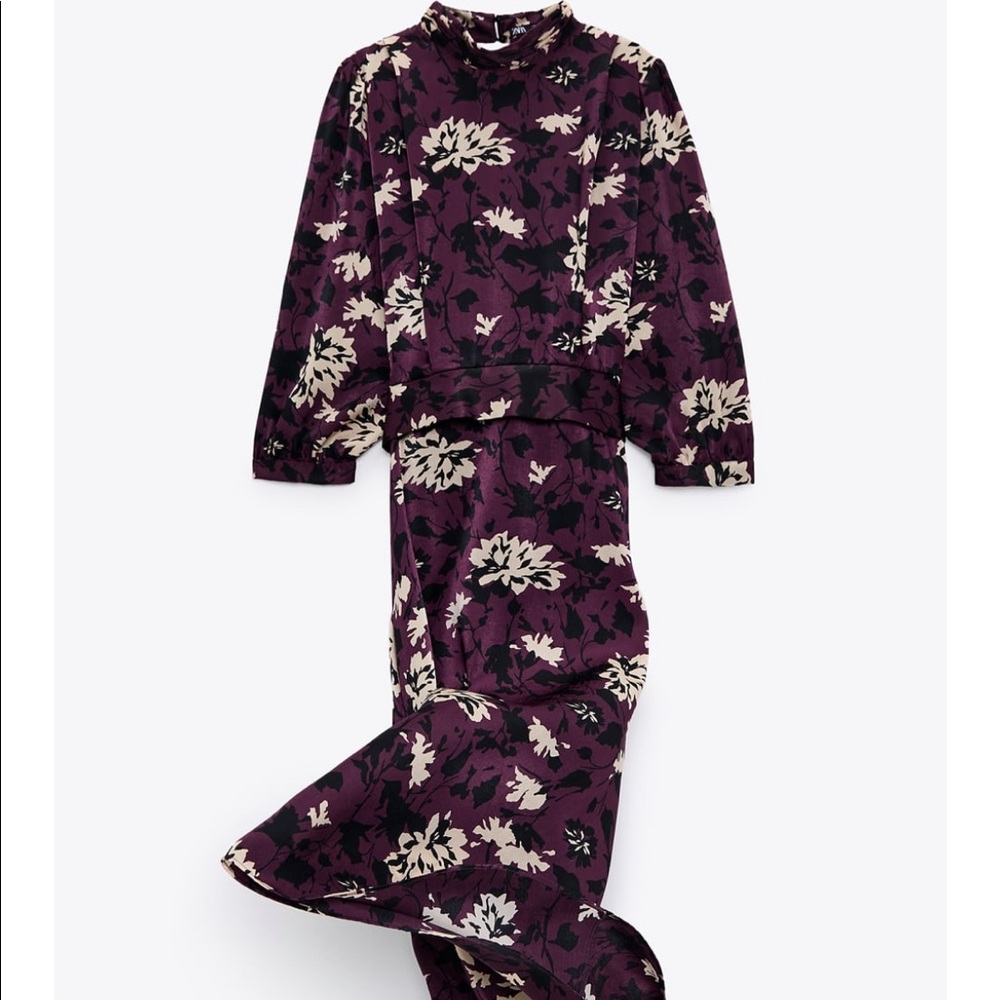 Zara Floral Print Dress - Picture 8 of 9